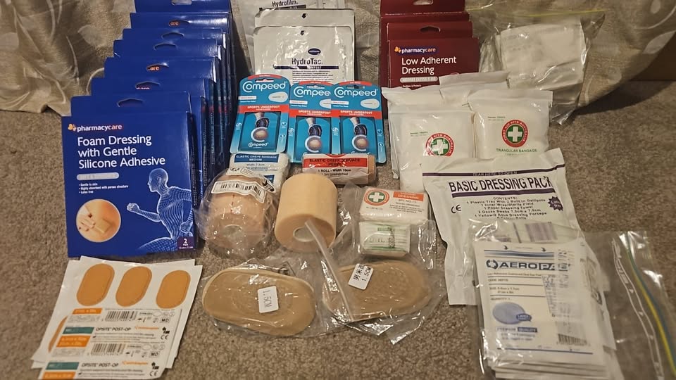 Medical supplies prepared for donation